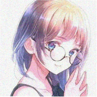 女生头像动漫 雾蓝短发清冷系少女头像